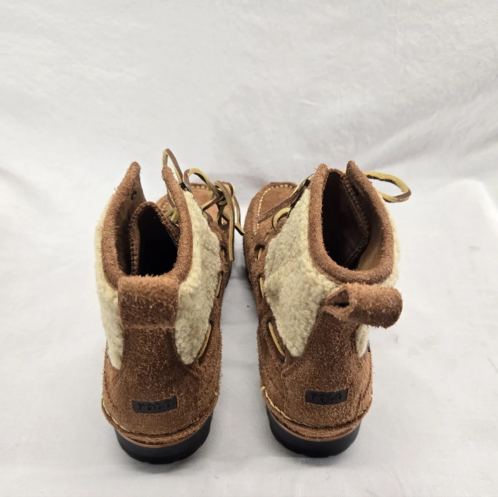 Polo Country Ralph Lauren Dry goods Men 9.5 Ranger Mid Suede Shearling Boots New